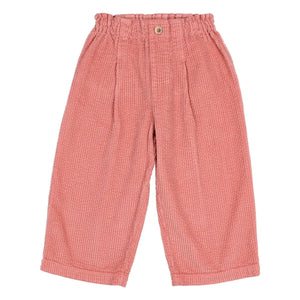 Búho - Pantalón de Terciopelo para Niña | Rosa