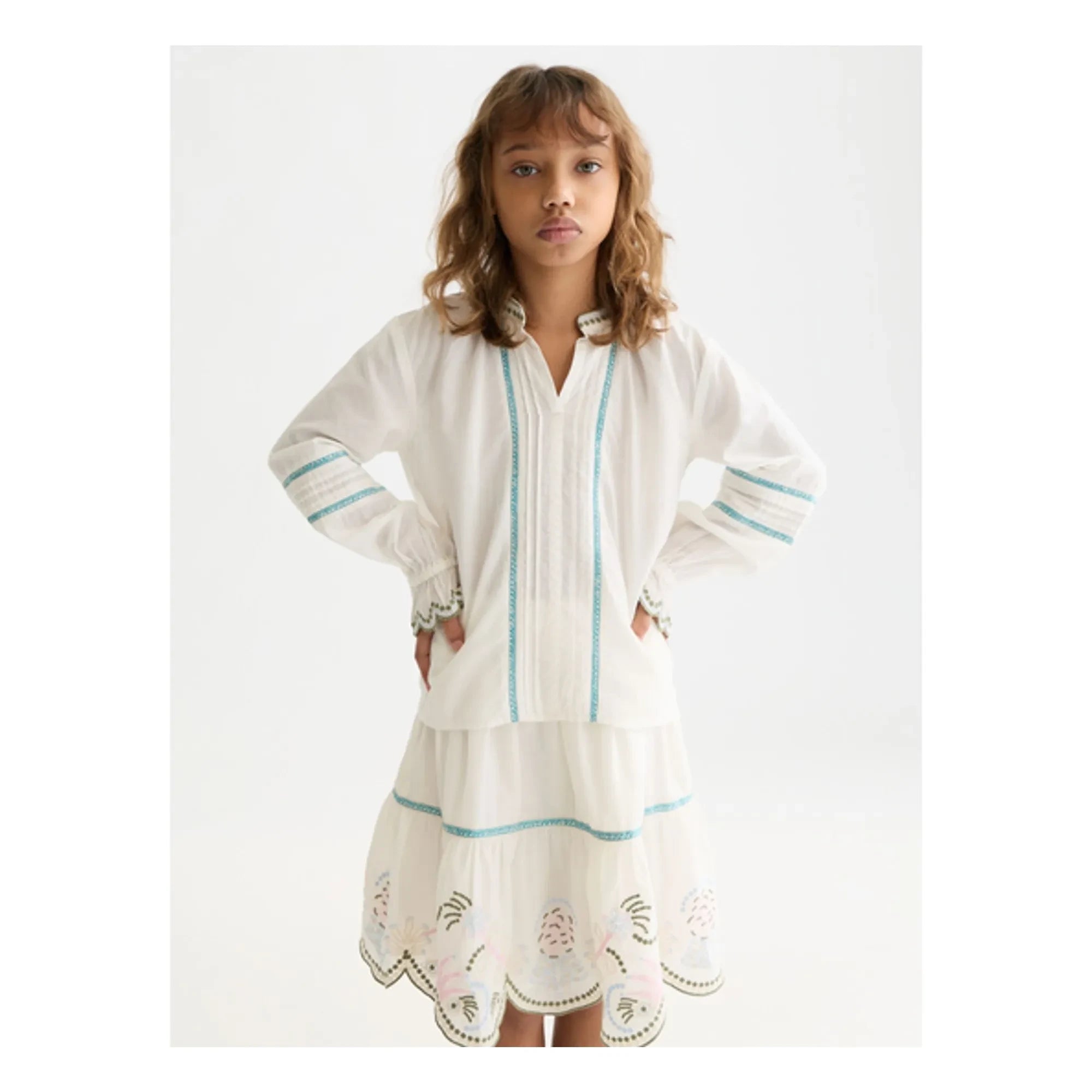 Scotch & Soda - Blusa bordada | Crudo