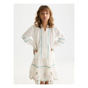 Scotch & Soda - Blusa bordada | Crudo