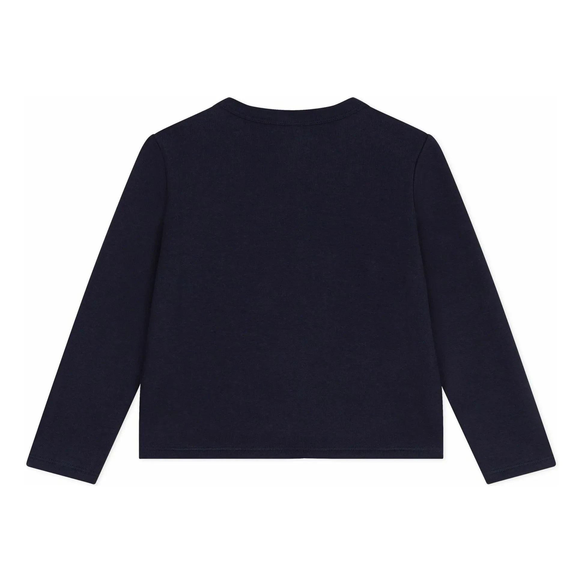 Petit Bateau - Chaleco de Algodón Orgánico con Corazones | Azul Marino