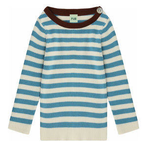 FUB - Jersey de Punto Fino de Algodón Orgánico | Azul Celeste
