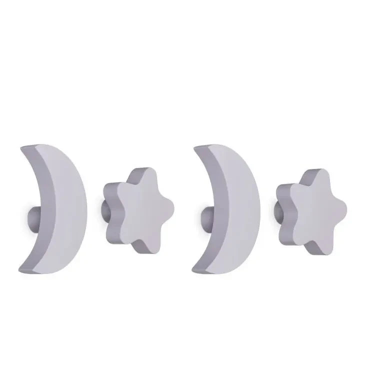 Nofred - Ganchos Estrella y Luna - Set de 4 | Lila