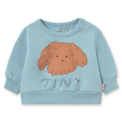 Tinycottons - Organik Pamuklu Köpek Sweatshirt | Açık Mavi