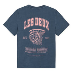 Les Deux - Camiseta de algodón orgánico Hoop | Azul