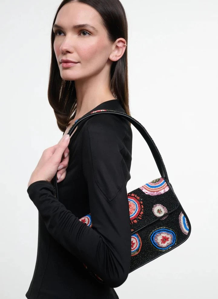 Staud - Bolso con cuentas Tommy | Negro