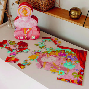 Djeco - Puzzle "Bailarina y Flor" - 36 Piezas