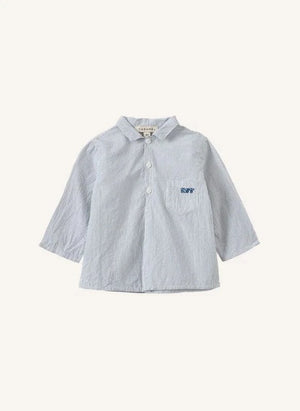 Caramel - Camisa de bebé a rayas Bullshark | Gris