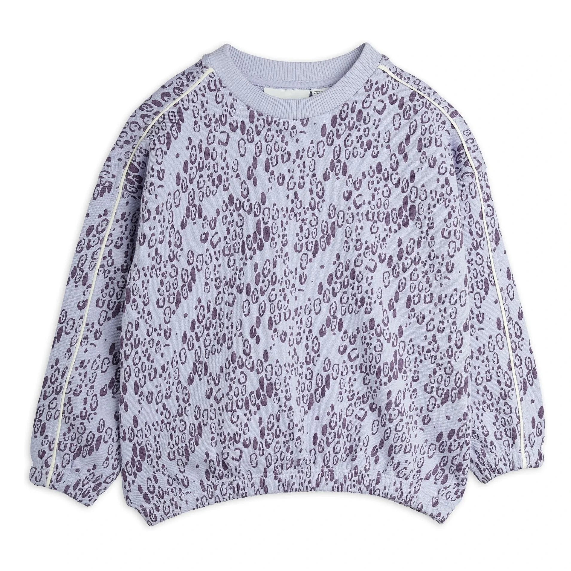 Mini Rodini - Sudadera de leopardo de algodón orgánico | Lila