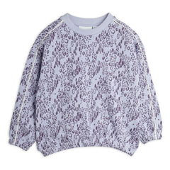 Mini Rodini - Sudadera de leopardo de algodón orgánico | Lila
