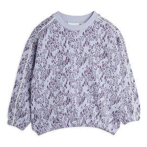 Mini Rodini - Sudadera de leopardo de algodón orgánico | Lila