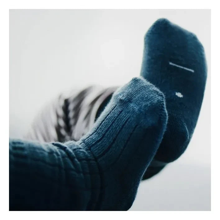 Gray Label - Calcetines de algodón orgánico | Gris azulado