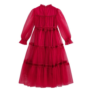 C'era Una Volta - Vestido de tul Valentina | Rojo