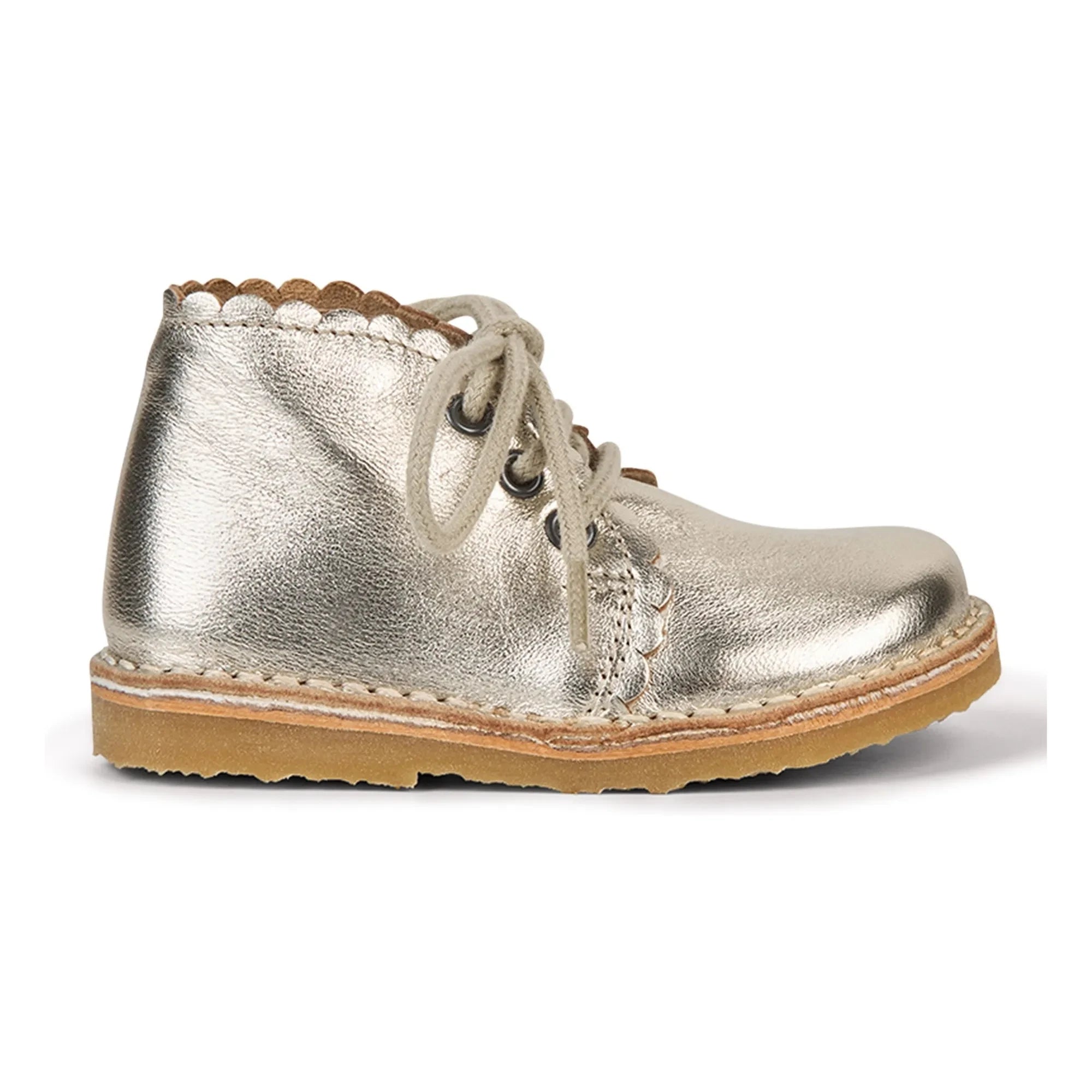 Petit Nord - Botas de encaje con conchas marinas | Plata