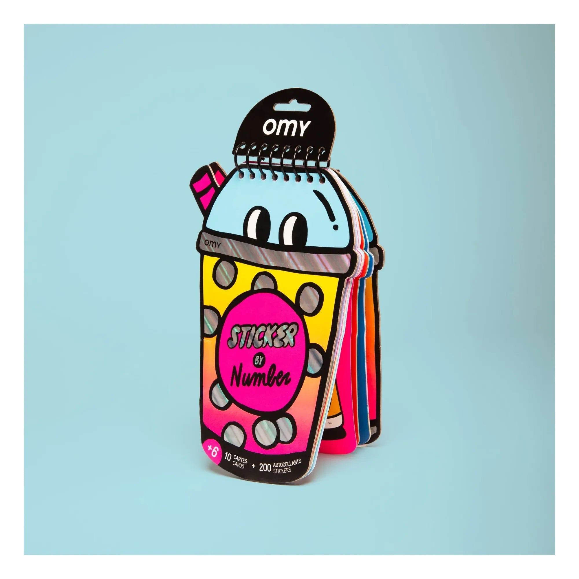Omy - Libro de actividades con pegatinas de bubble tea