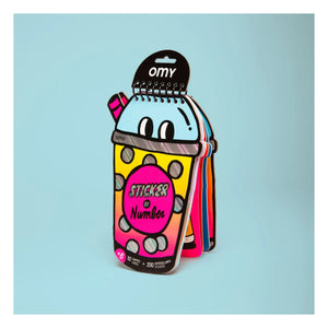 Omy - Libro de actividades con pegatinas de bubble tea