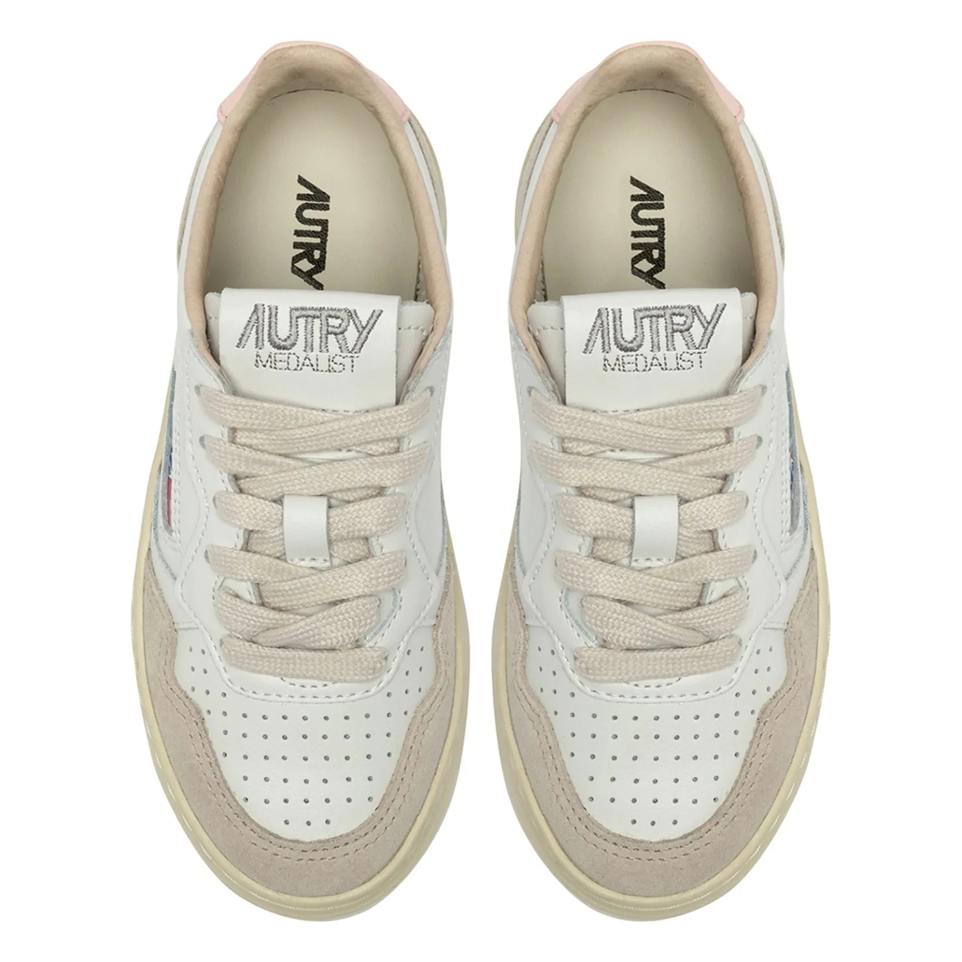 Autry - Zapatillas deportivas bajas de ante Medalist para niños | Rosa empolvado