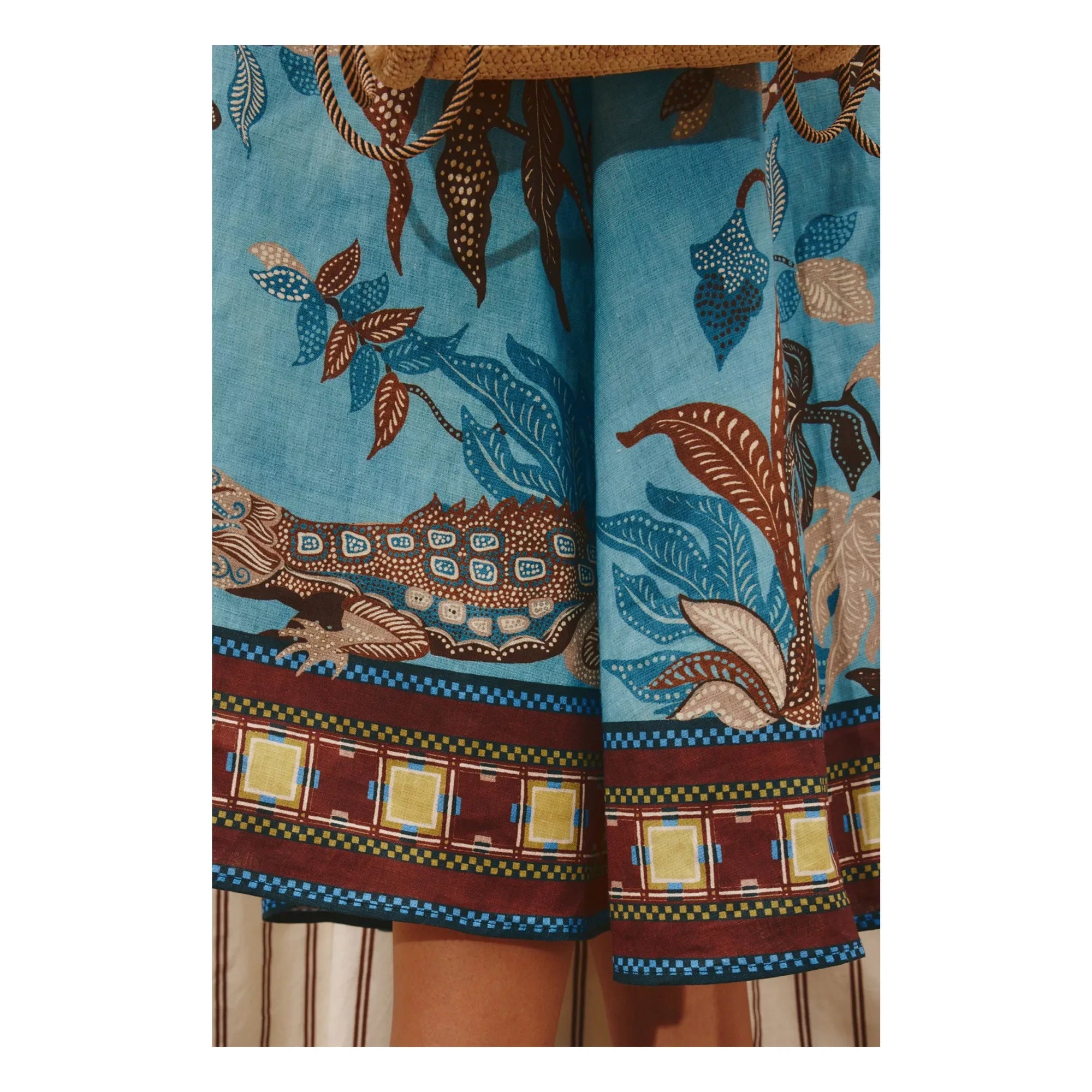 Alémais - Vestido Georgie de lino | Azul
