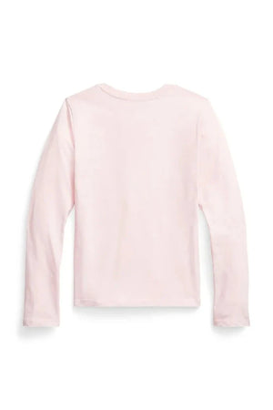 Blusa de manga larga de algodón para niños Polo Ralph Lauren