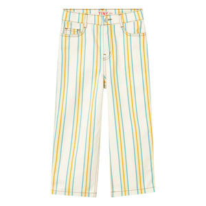 Tinycottons - Rayas de Jean | Blanco