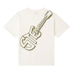 Stella McCartney Niños - Camiseta Stella Guitarra Algodón orgánico | Marfil