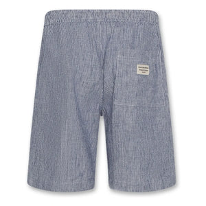 AO76 - Pantalones cortos de lino a rayas Lego | Azul