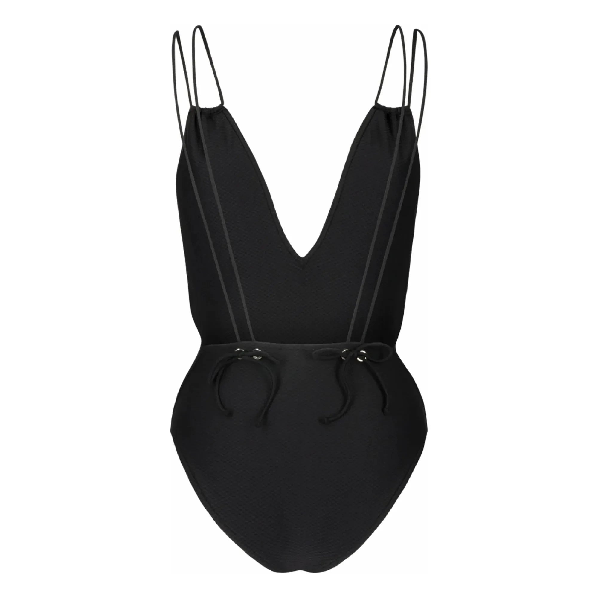 Anja Paris - Le Piccolo Bañador de una pieza con textura de nido de abeja | Negro
