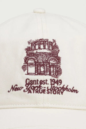 Gorra Gant de algodón con visera