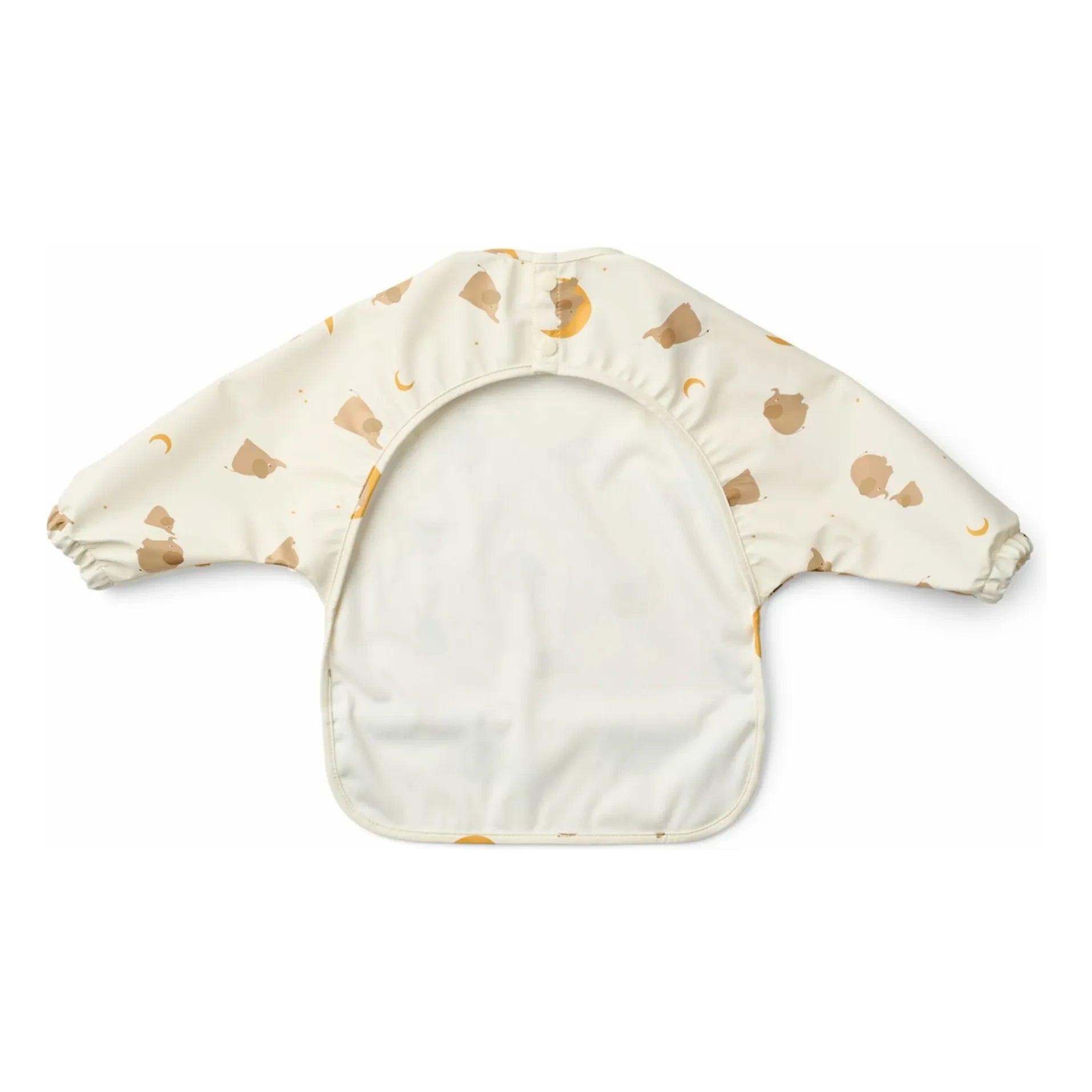 Liewood - Babero con mangas Merle | Elephant/Creme de la creme
