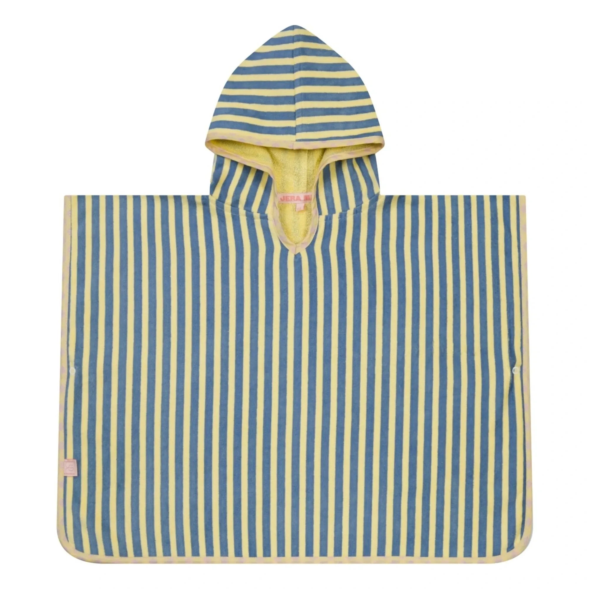 Jera Mini - Poncho de toalla a rayas | Amarillo claro