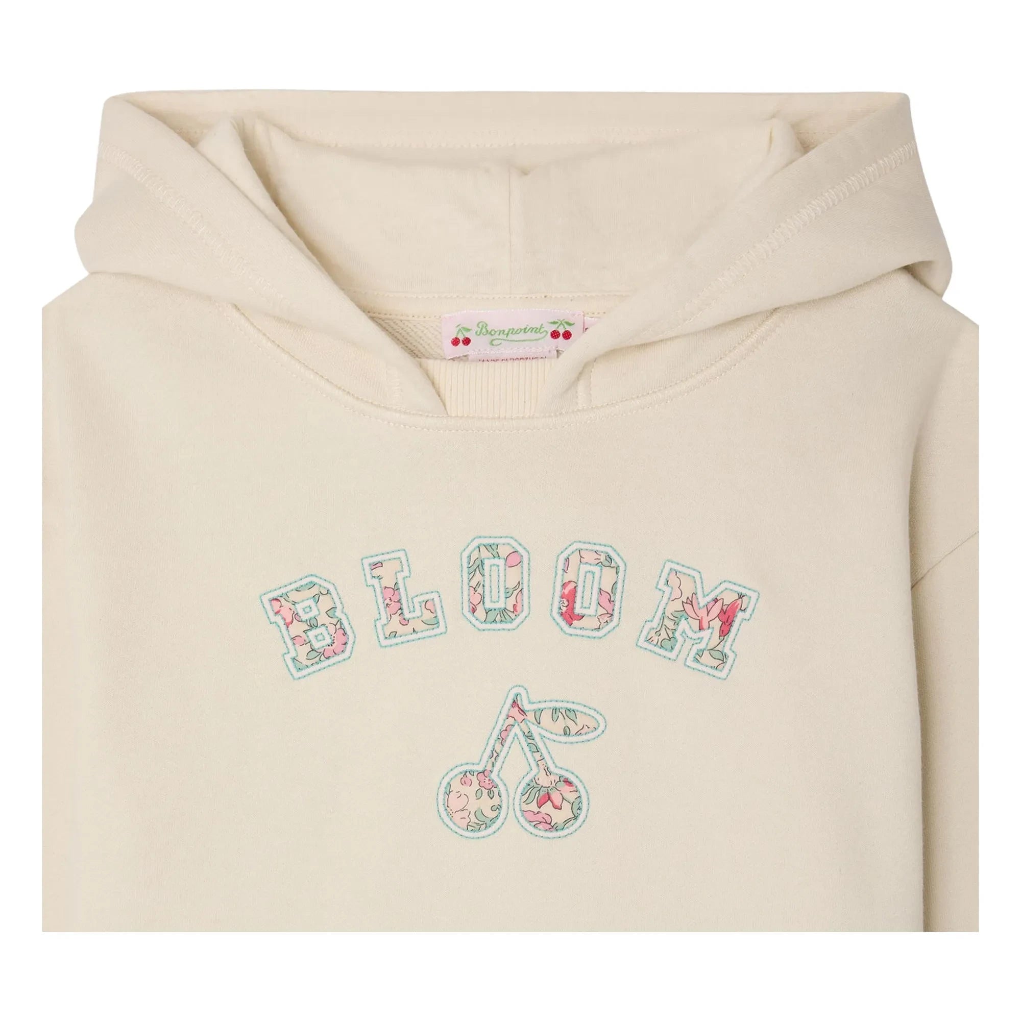 Bonpoint - Sudadera con capucha de algodón orgánico Carmine | Chalk
