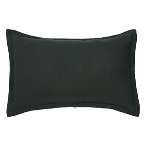 Poudre Organic - Funda de almohada de muselina de algodón de doble capa Tamaris | Negro