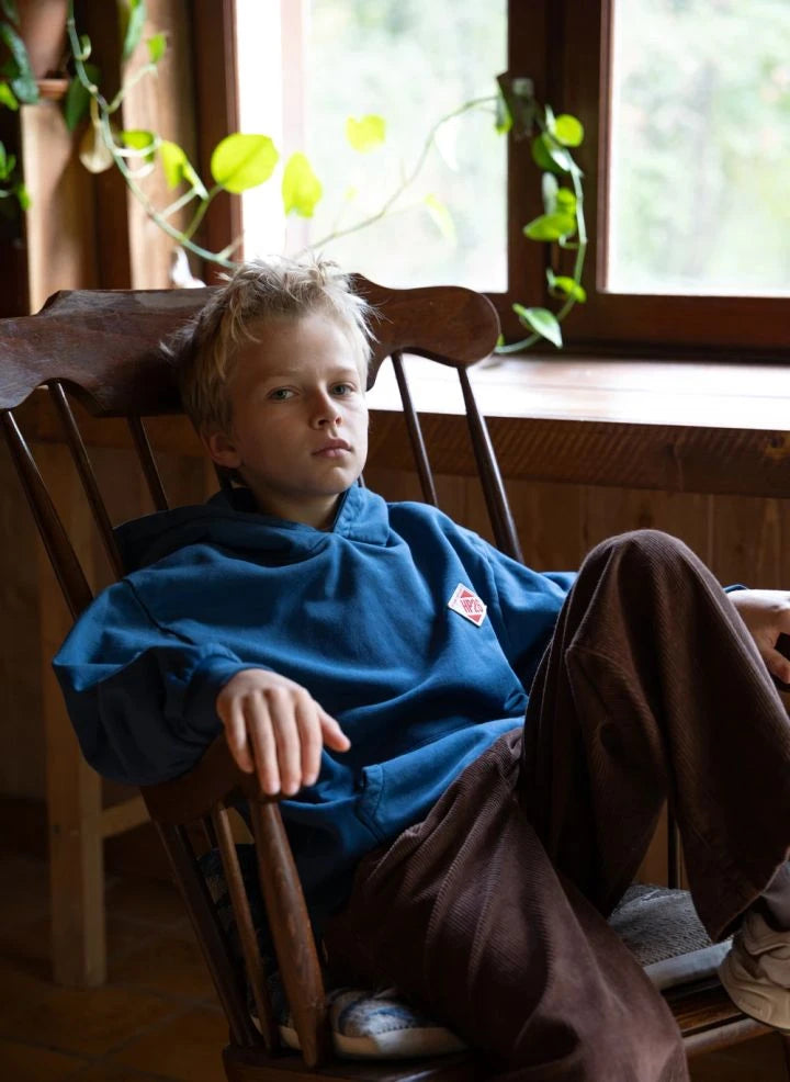 Hundred Pieces - Pat Freedom Sudadera Orgánica de Algodón | Gris azul
