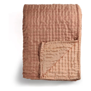 Le Monde Sauvage - Colcha Ritournelle de seda | Blush