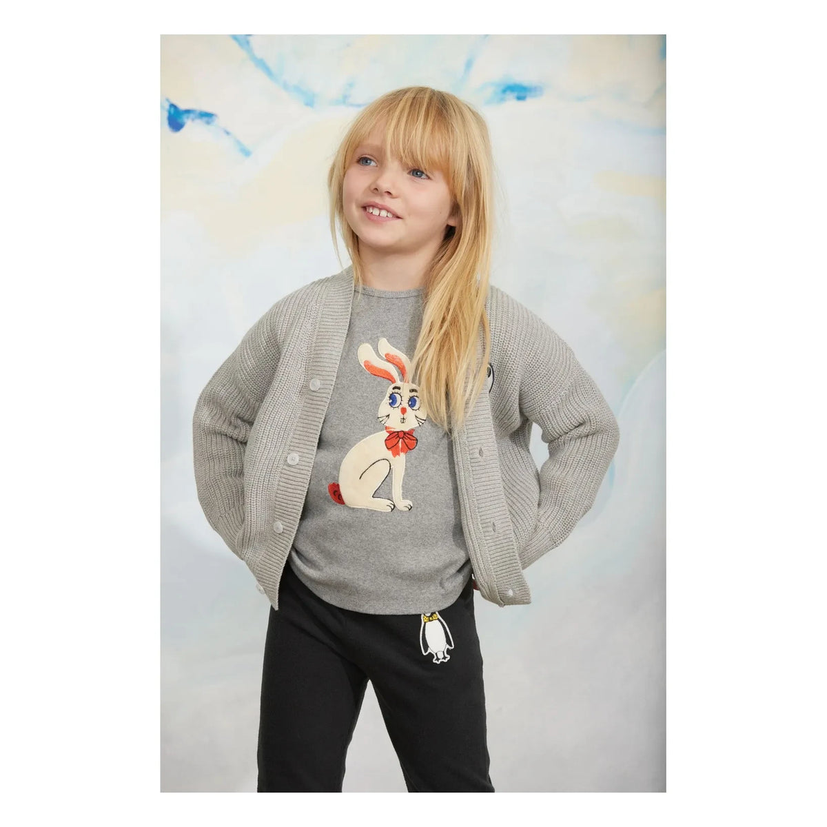 Mini Rodini - Geri Dönüştürülmüş Elyaf Penguen Pantolon | Siyah