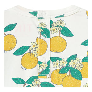 Tinycottons - Camiseta de algodón orgánico naranja | Blanco