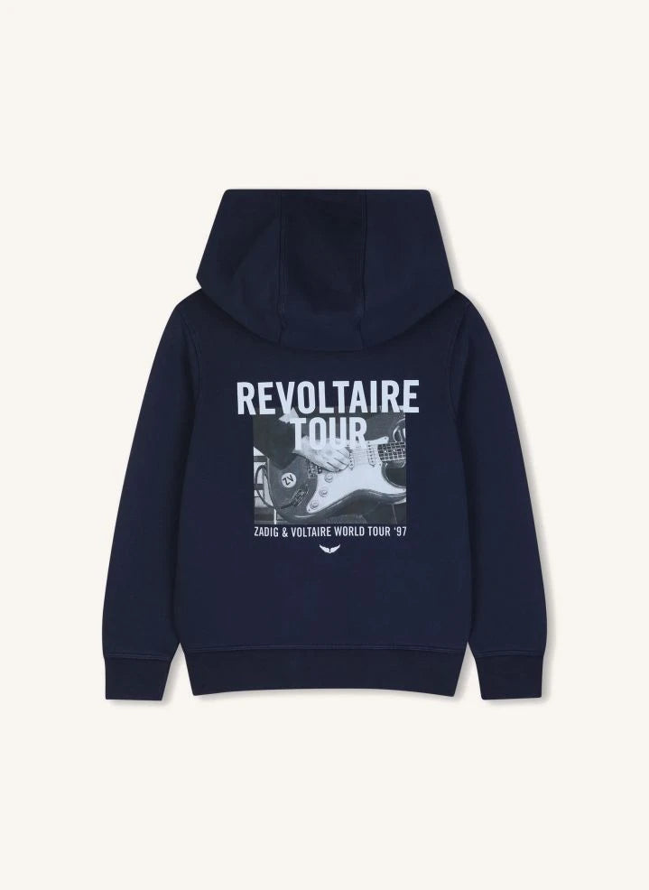 Zadig & Voltaire - Revoltaire Tour Sudadera con capucha de algodón orgánico | Mavi