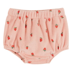 Emile et Ida - Braga para bebé de esponja de algodón orgánico con fresas | Rosa