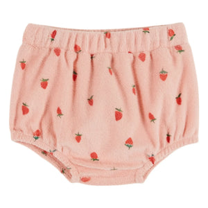 Emile et Ida - Braga para bebé de esponja de algodón orgánico con fresas | Rosa