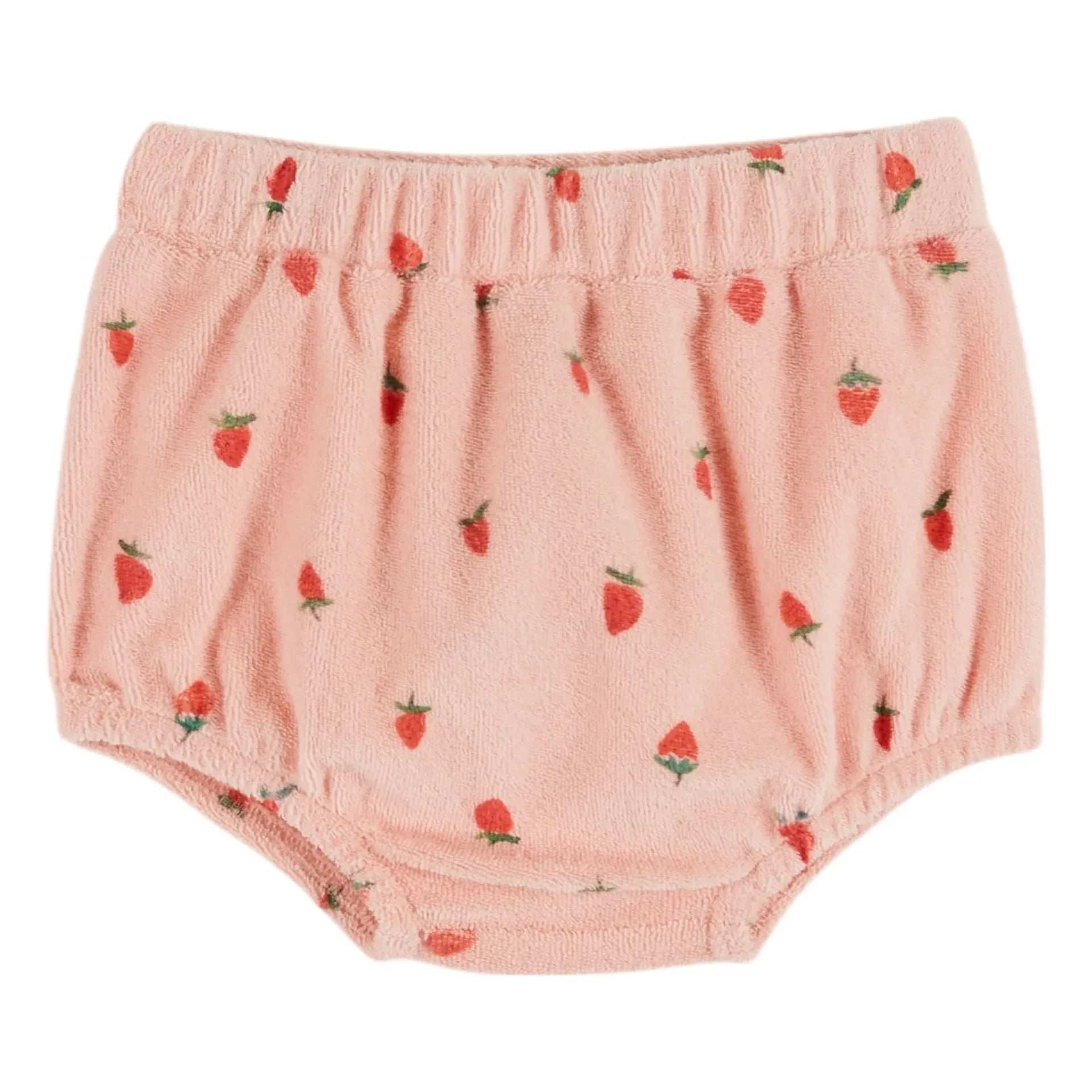 Emile et Ida - Braga para bebé de esponja de algodón orgánico con fresas | Rosa