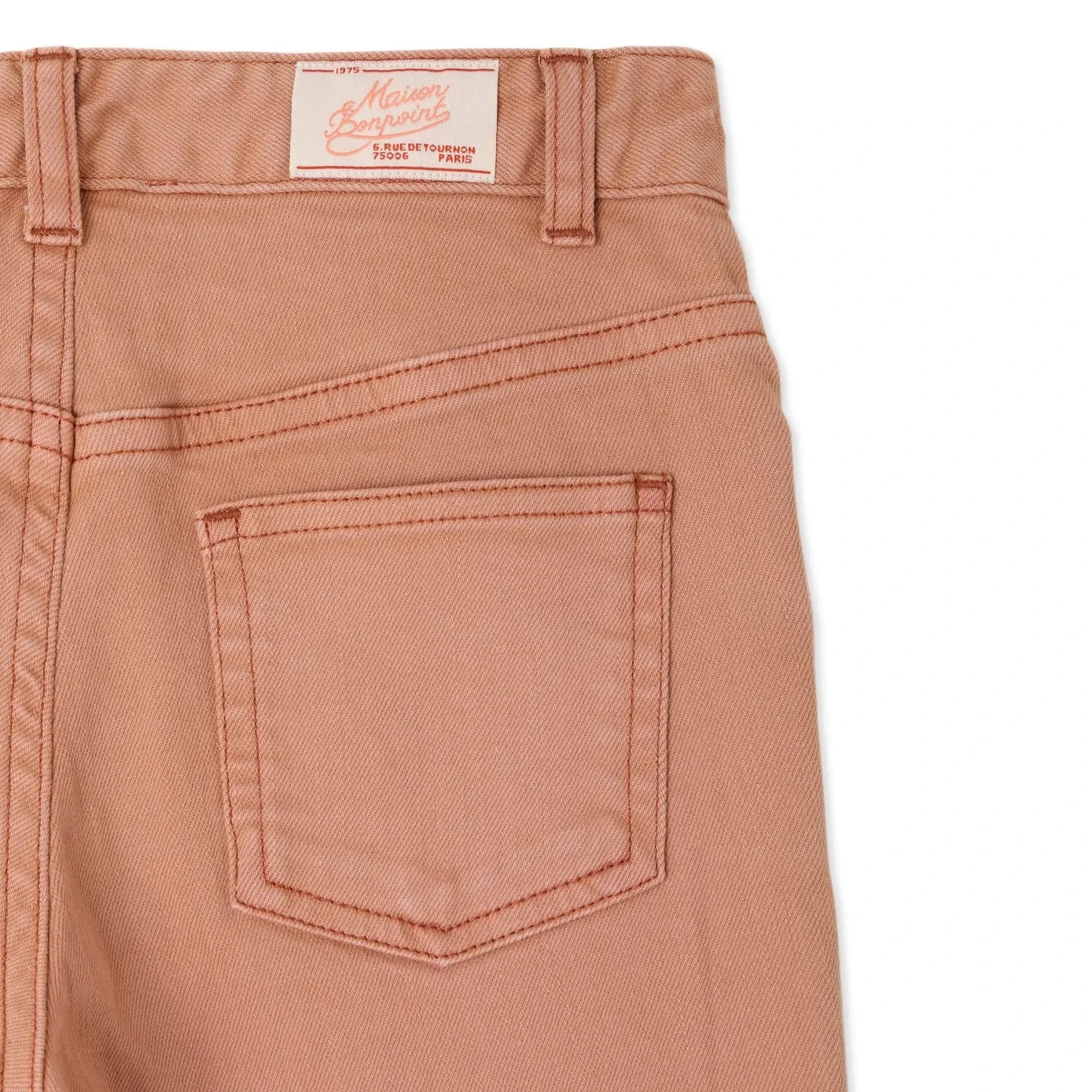 Bonpoint - Pantalones Jayjay de algodón orgánico | Rosa empolvado