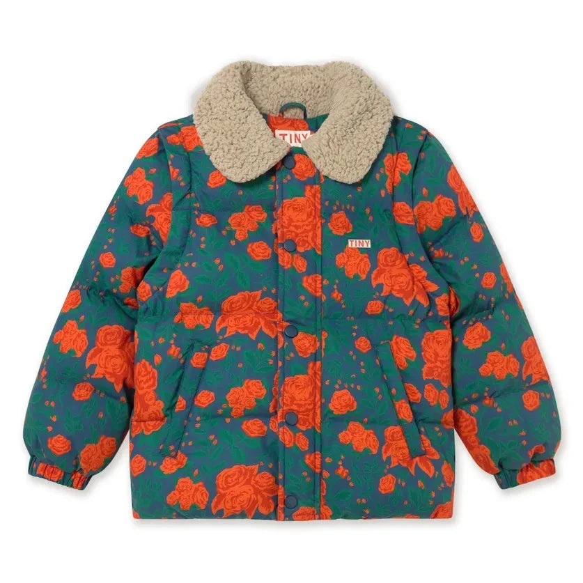 Tinycottons - Roses Kapitone Mont | Mavi