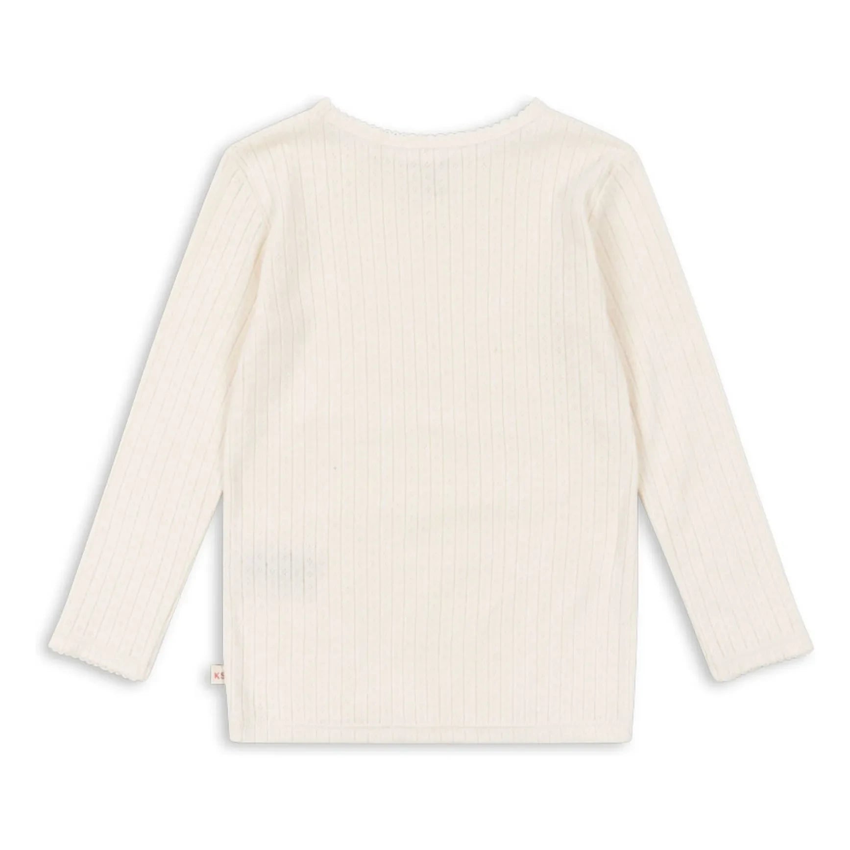 Konges Sløjd - Camiseta Minnie Pointelle de algodón orgánico | Crudo
