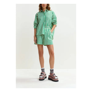 Essentiel Antwerp - Camisa a rayas Jelief | Verde