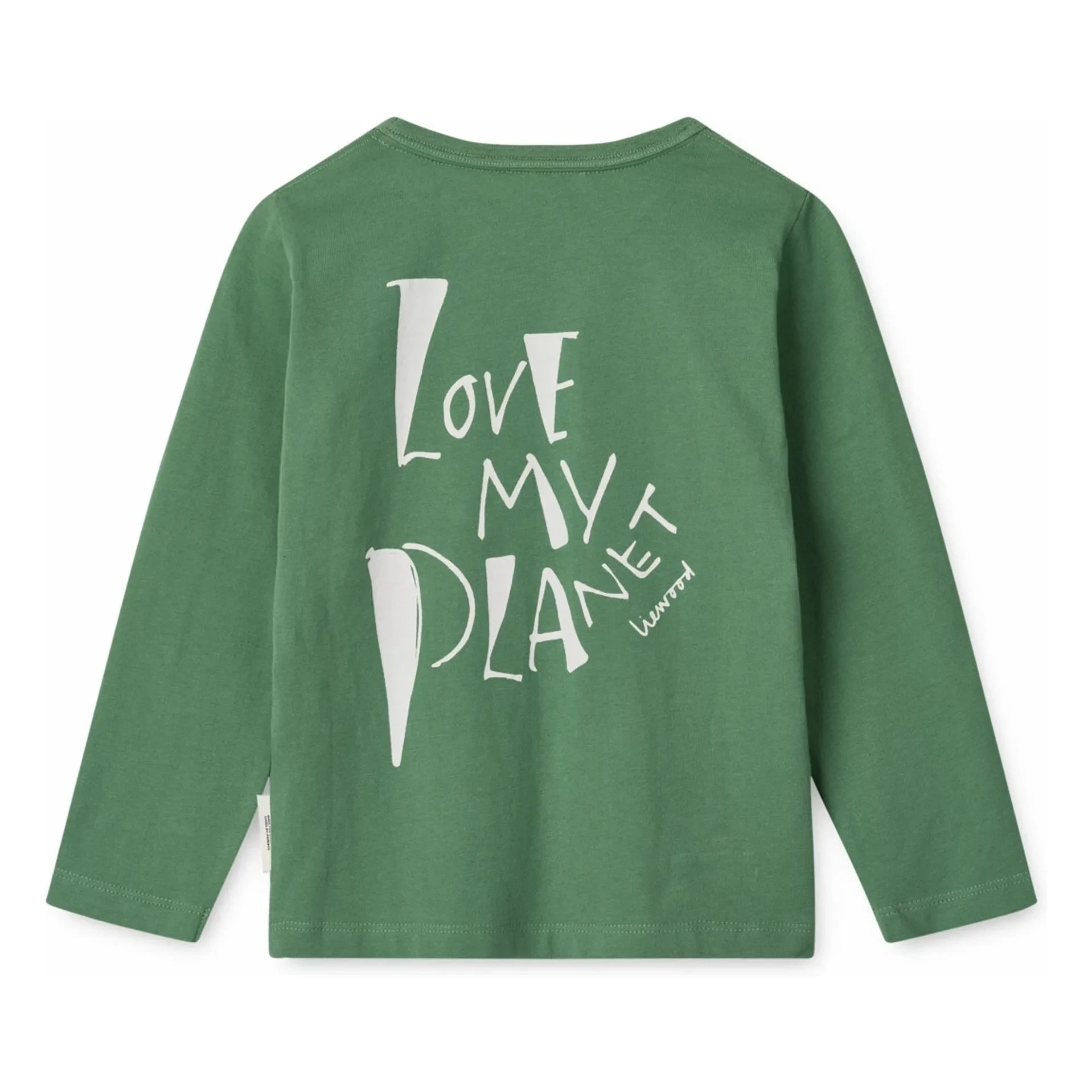 Liewood - Camiseta Apia Love My Planet de Algodón Orgánico | Verde