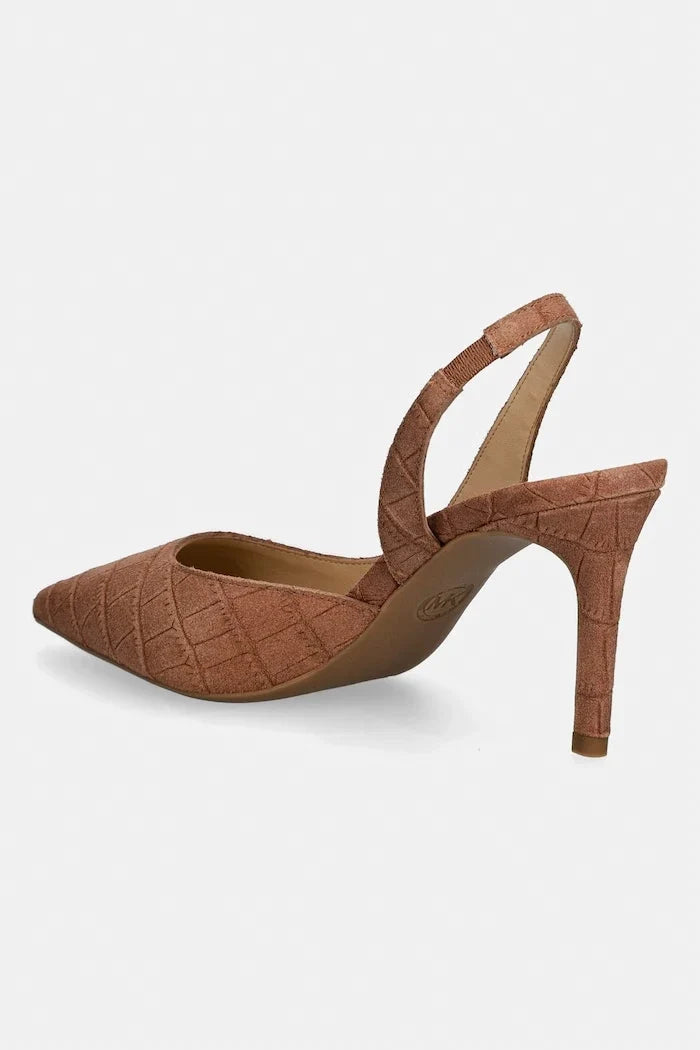 Zapatos de tacón fino de terciopelo MICHAEL Michael Kors Alina Flex Sling