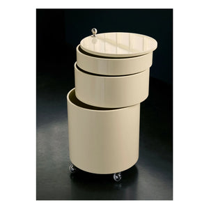 Verpan - Unidad de almacenaje móvil Barboy - Serie Brillo | Crema