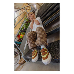 Hello Hossy - Zapatillas deportivas con detalle de arañazos San Francisco | Marrón