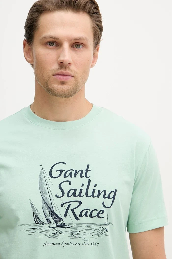 Camiseta de algodón para hombre Gant