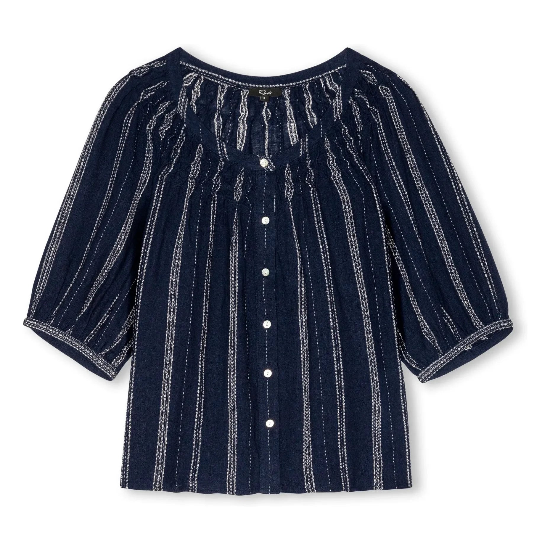 Rails - Blusa de rayas Rix | Azul marino