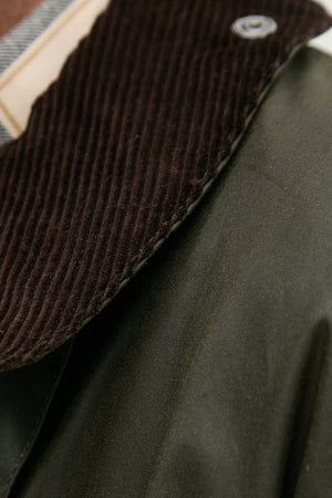 Chaqueta Barbour larga de algodón para hombre